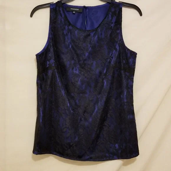 JONES WEAR 100% Polyester Shoulder Strap Top - Picture 3 of 8